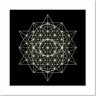 Flower of Life Star of David Sacred Geometry Posters and Art